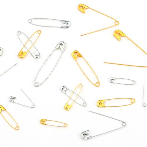 1Set 27/32/38/45/55mm Safety Pins Box DIY Sewing Tools Iron