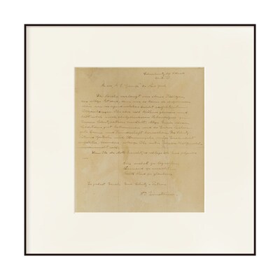 爱因斯坦座右铭签名手稿装饰画 励志名言挂画书房书店正方形礼品