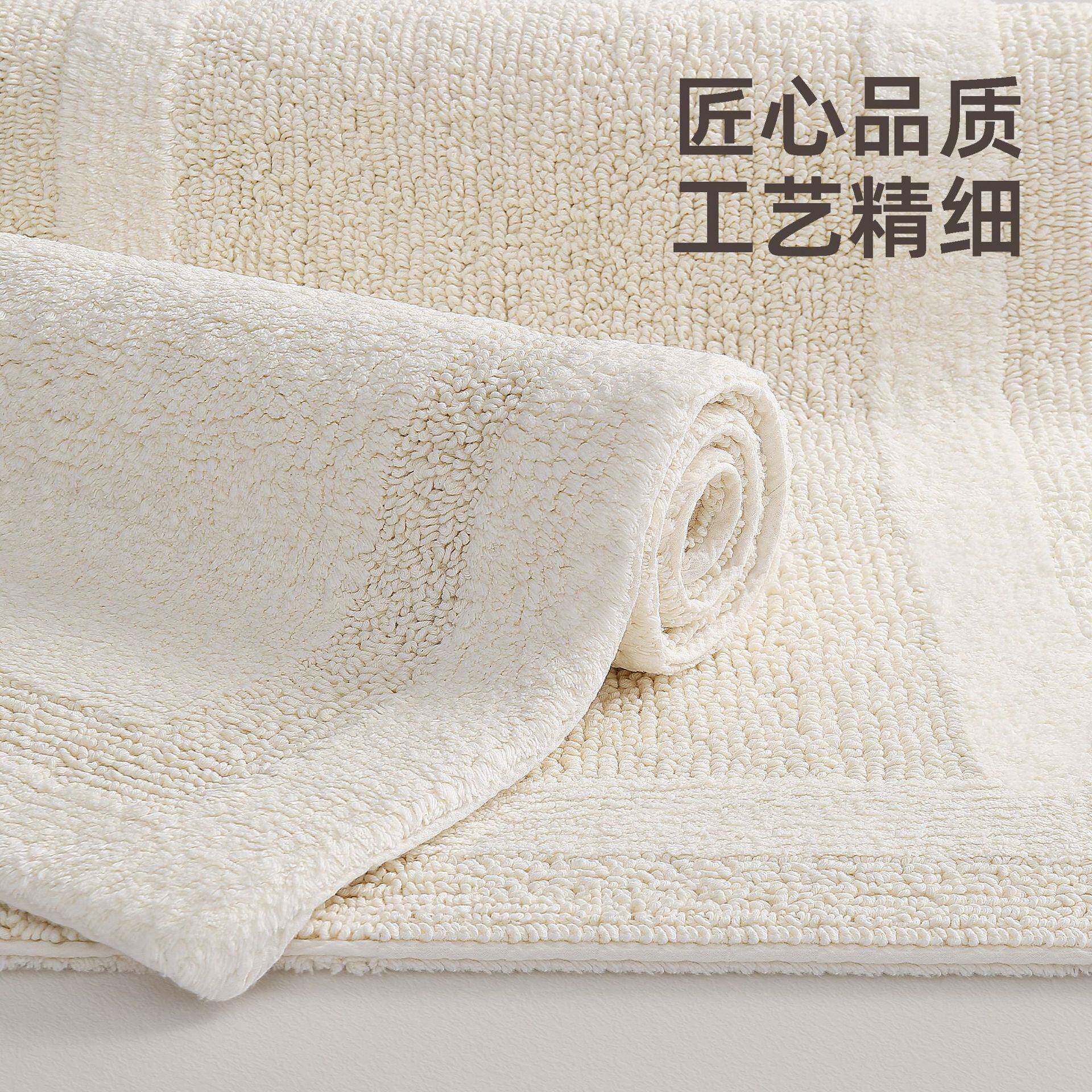 棉质双面加滑厚地垫浴室吸防打垫子卧室地方境双面毯水垫家用卫生