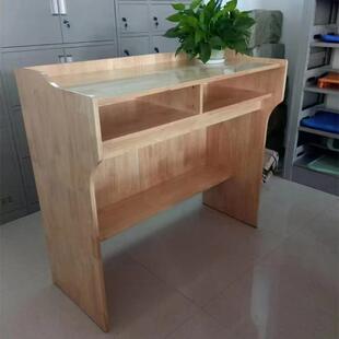木讲师台教老师讲桌学校培训机构实木讲台桌办橡公120*60*9室讲座