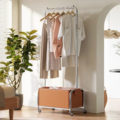 XBC不锈钢衣帽架物架纳衣皮架框收挂衣架卧室床边移动晾置衣架