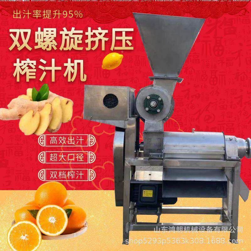工业大水榨果汁机 胡HL-ZZJ-0萝青菜挤压打汁型机 压榨原汁卜机