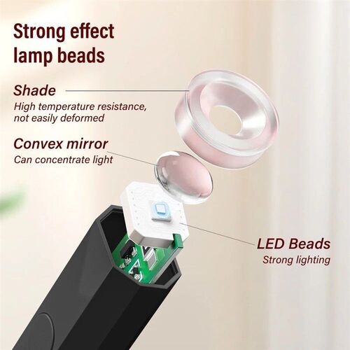 YIKOOLIN Mini Nail Lamp with LED Display Portable Mini UV Li