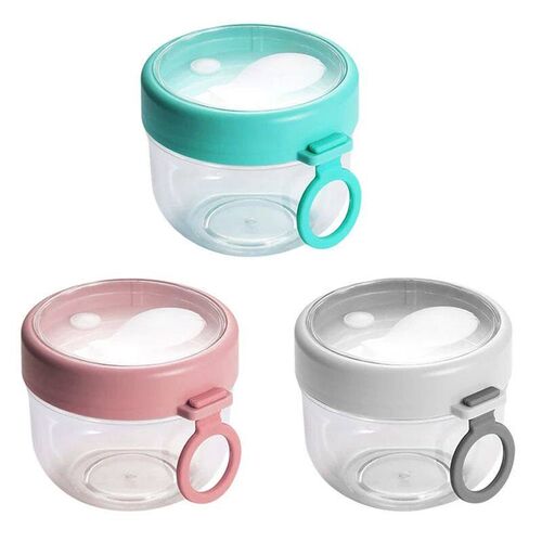 Overnight Oats Jar Container Portable Oatmeal Cups With Lids