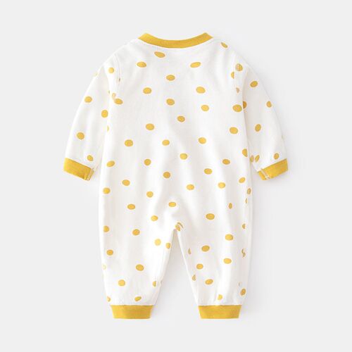 Babys Long-sleeved Jumpsuit Newborn Boneless Spring and Aut