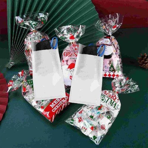 100 Pcs Waxed Paper Bags Packaging Packing Translucent