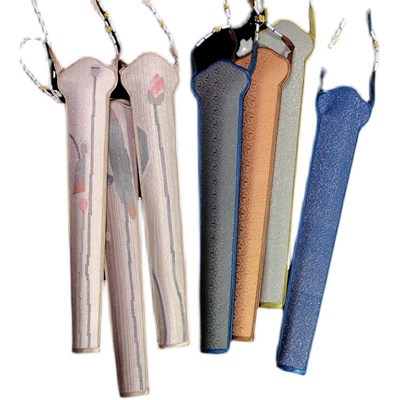 皖南扇庄高档缂丝扇扇袋95寸折扇配件男女士扇子保护送扇箍