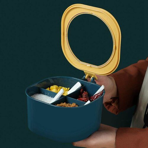 Four In One With Spoon Kitchen Organizer Storage Boxes Spice