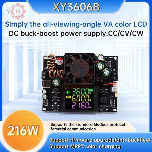 XY3606B CNC Buck Boost Converter 6A 216W DC Adjustable
