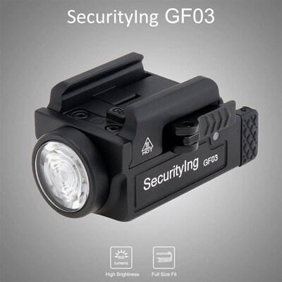 SecurityIng Flashlight Laser GF03 800 Lumens Tactical Mini F