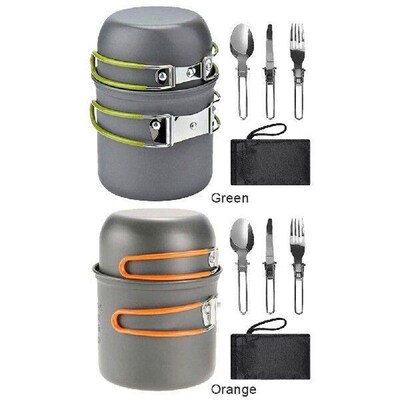 Camping Cookware Set Aluminum Alloy Lightweight Cookware