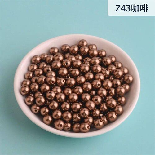 3mm-12mm Mix size  Pure White/Pearl wtraight holes round imi