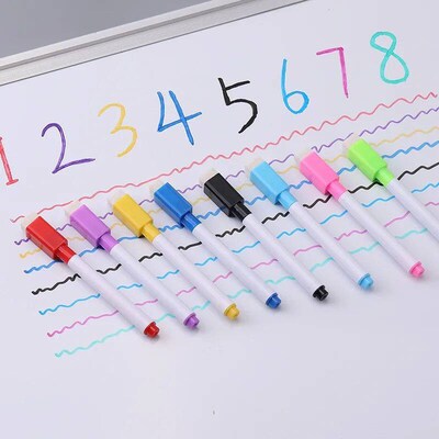8PCS Erasable Whiteboard Markers Board Marker School Supplie