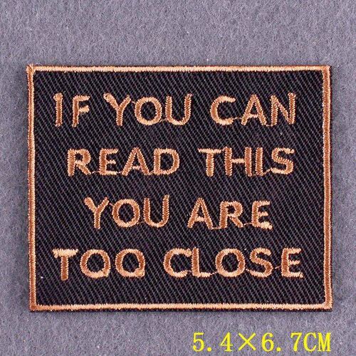 Slogan Embroidery Patch Iron On Patches For Clothing thermoa