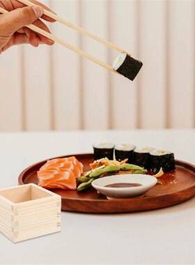 4pcs Wooden Sake Cup Japanese Tea Cups Natural Wooden Box