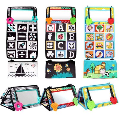 Black And White Baby Mirror Tummy Time Toys For Babies Monte