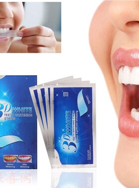 14Pcs/7Pair 3D Teeth Whitening Stripes Teeth Bleaching Tool