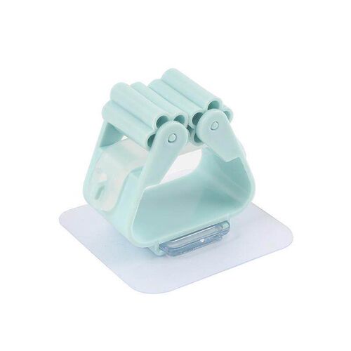 No-drill mop hook and broom holder with super strong adhesiv