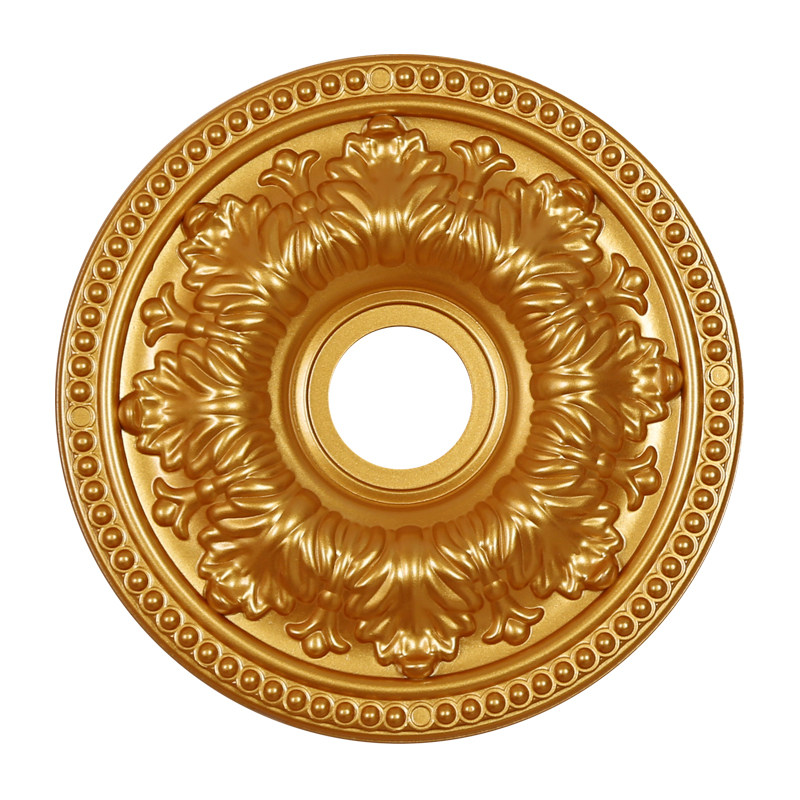 欧式灯池装饰 客厅餐厅吊顶PVC雕花灯盘天花板造型背景墙圆形