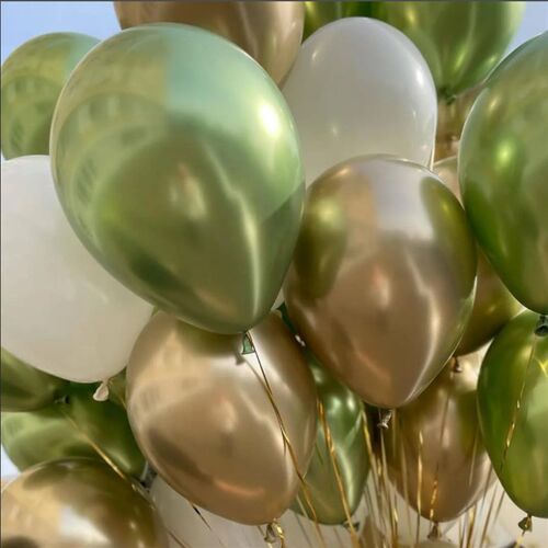 40pcs 10inch Avocado Green Skin Color Latex Balloons Baby Sh
