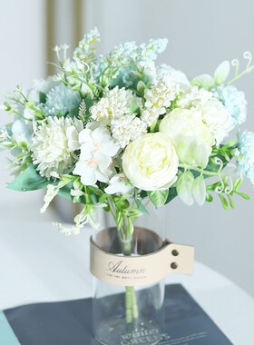 White Artificial Flowers Silk Rose Home Wedding Decoration L
