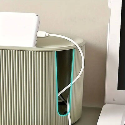 Cable Management Organizer Box for Power Strips and Cord for