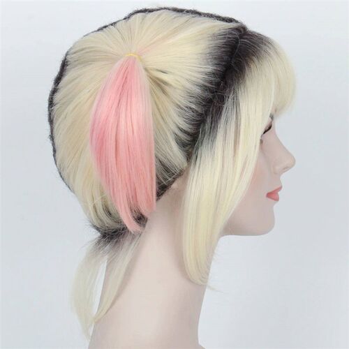 Women Short Dyed Multi Color Suicide Harley Hair Quinn