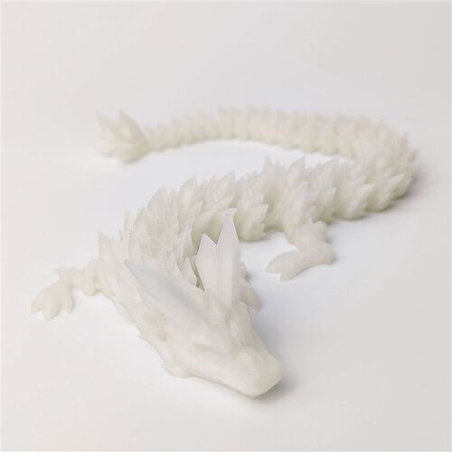 Divine Dragon Statue, 3D Printed Night Light Dragon Sculptur