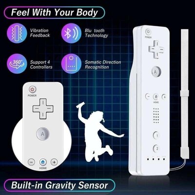 2 in 1 Motion Plus Remote Controller Wii Remote Controller G