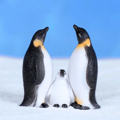 Cute 1/3Pcs Mixed Penguin Figurine Miniatures Room Decoratio