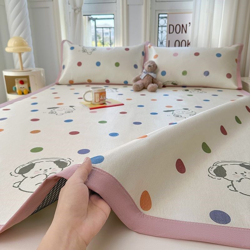 佳居生活夏季类冰丝藤席三件凉席冰丝席可折叠水洗学生宿舍1.5,床上用品,冰丝席,淘宝优惠券,粉丝福利购,淘宝优惠卷