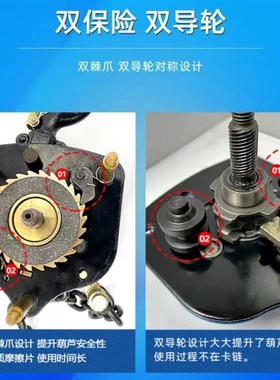 Yll德国技术手拉葫芦起重环链倒链手动链条葫芦吊葫芦1吨2T3吨5T