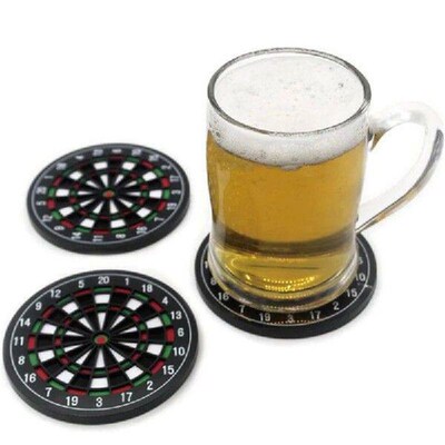 4Pcs/Set Creative Dart Coaster Household Desktop Coffee Mug