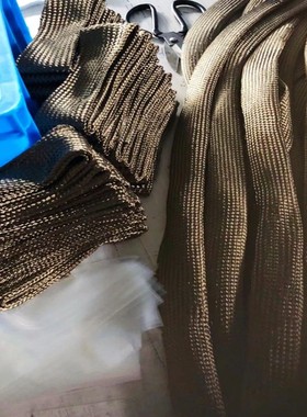 加厚耐高温钛纤维金色线束电缆胶管隔热耐高温防护900度保护管