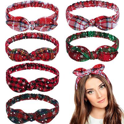 Christmas Grid Headband Merry Christmas Decor For Home 2022