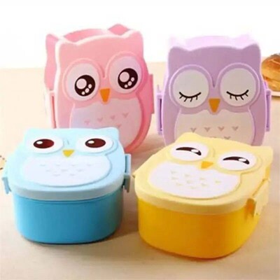 Portable Plastic Children Students Lunch Box Bento Box Food