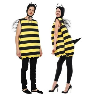 Eraspooky Halloween Yellow Bumble Bee Costume Adult Kids