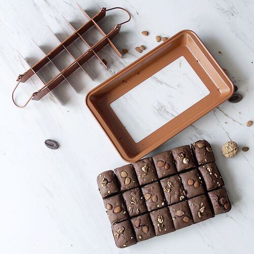 Brownie Baking Pan Cake Tray Kitchen Bakeware mold布朗尼烤盘
