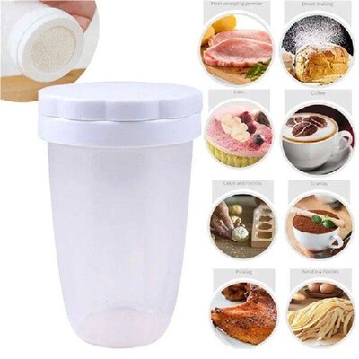 Plastic Hand-held Powder Shaker Mesh Flour Bolt Sifter