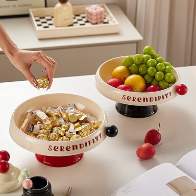 Drainage Fruit Bowl Luxury Dopamine Candy Dish