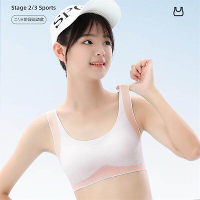 Girls seamless underwear, breathable collection, breast