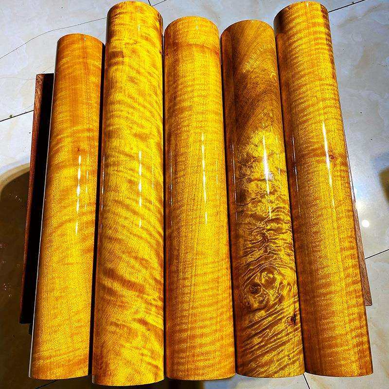 金丝楠木原木 金丝 水波纹原木 风水柱 工艺料 工艺品 圆木