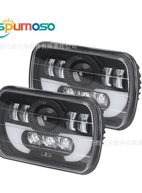 7寸90W牧马人led大灯卡车货车汽车led大灯改装灯泡汽车配件