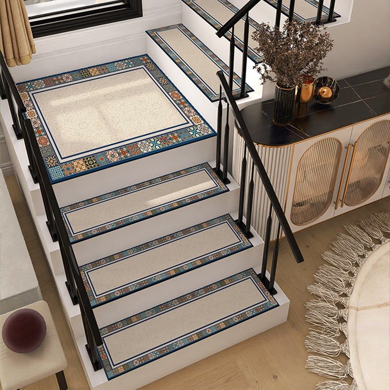 复古方块柔软楼梯踏步垫免胶自粘防滑台阶静音垫家用实木楼梯地垫,居家布艺,楼梯垫,淘宝优惠券,粉丝福利购,淘宝优惠卷