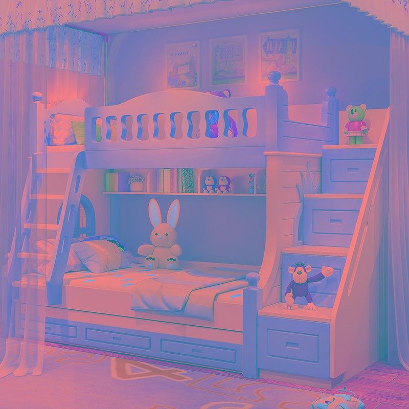 儿童床上下床层床女孩公主床粉色高低铺床子母床带滑梯床多功能,住宅家具,高低/子母床,淘宝优惠券,粉丝福利购,淘宝优惠卷