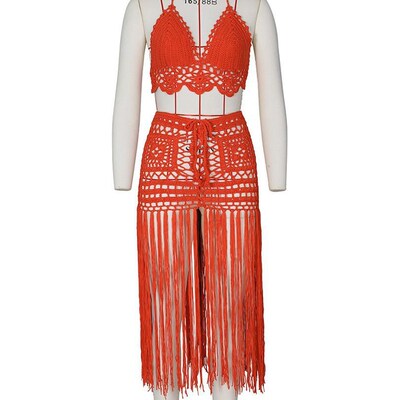 2025 Womens Fashion Crochet Beachwear SetFashion 2025 Croche