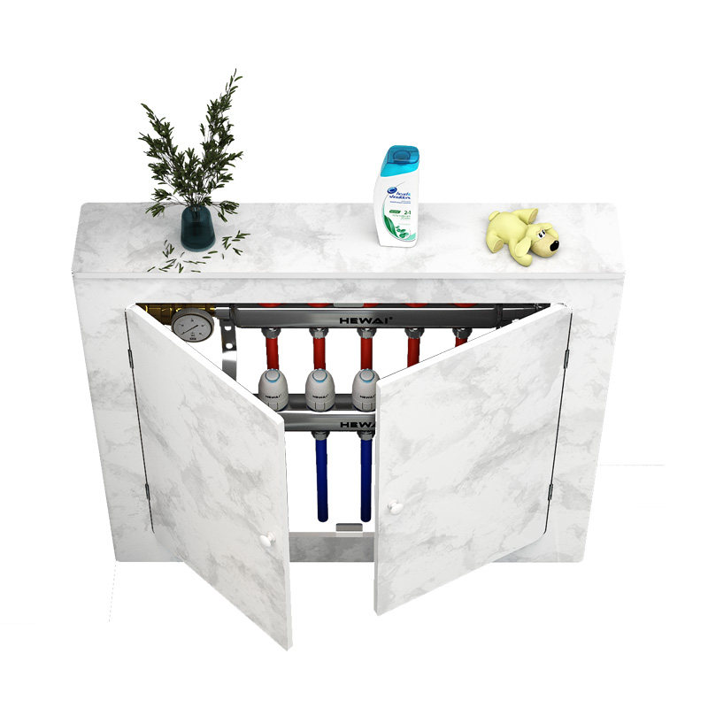 地暖分水器遮挡罩暖气片遮丑柜卫生间三面地热遮挡板防水遮丑箱罩