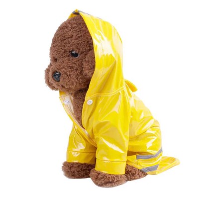 Summer Outdoor Puppy Pet Rain Coat S-XL Hoody Waterproof Jac