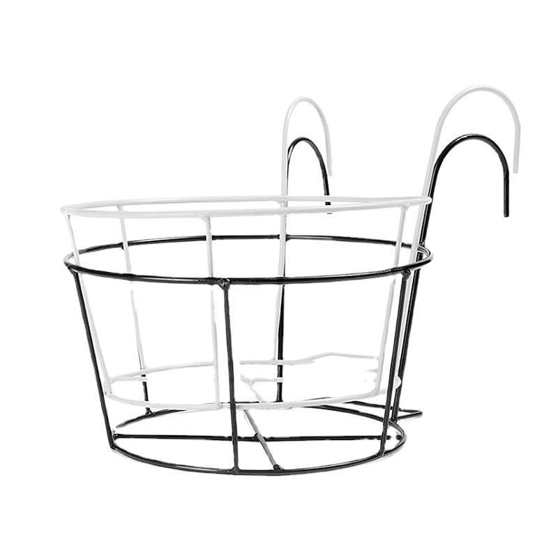 护栏窗边阳台花架 铁艺悬挂式花盆挂架 圆形栏杆花架室内外加定制,收纳整理,阳台置物架,淘宝优惠券,粉丝福利购,淘宝优惠卷