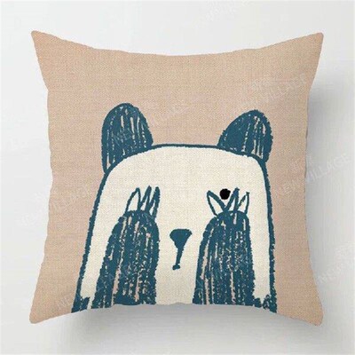 Home living room fashion Mushroom cushion covers linen